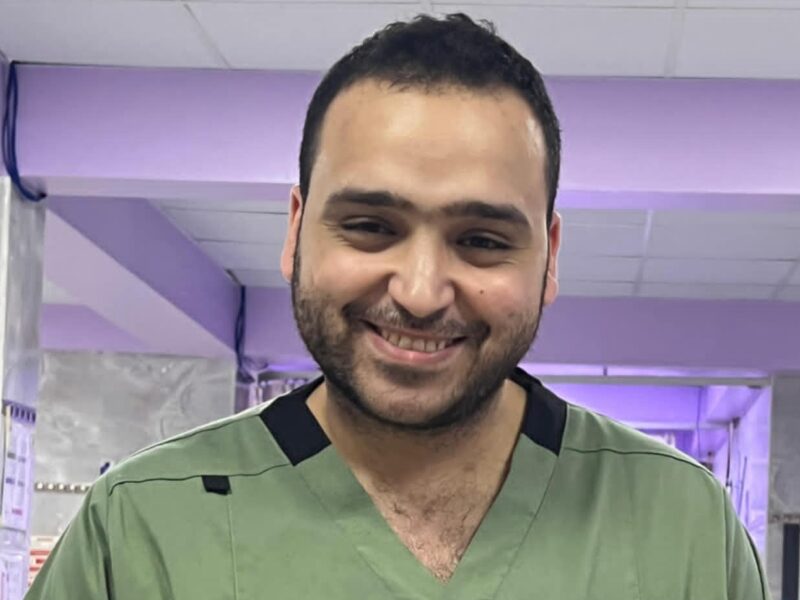 برقية شكروتقدير …..الي الدكتور: “احمد علي  ” قسم العناية المركزة بمستشفي بلبيس المركزي
