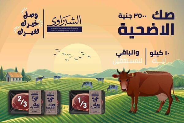 صك الأضحية من مؤسسة ” آل سعيد الشبراوى”ببلبيس .. القيمة وكيفية الشراء