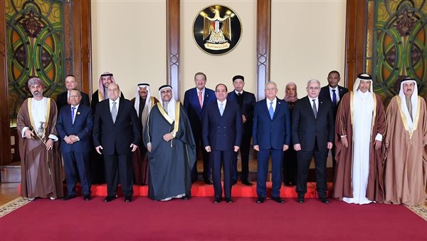 الرئيس عبد الفتاح السيسي يستقبل رؤساء البرلمانات العربية