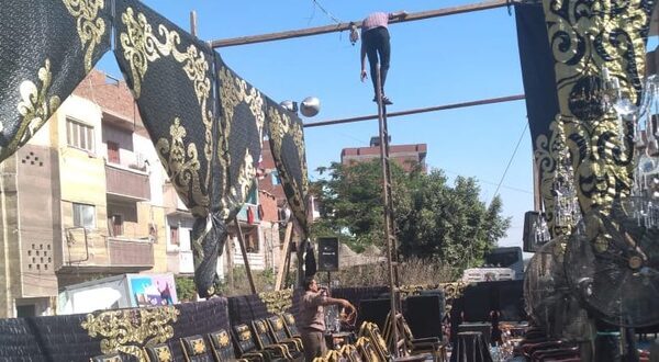 فض سرادق عزاء بمدينة القنايات بالشرقية