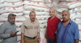 ضبط 13 طن دقيق وسكر داخل مخازن مواد غذائية بمركز الزقازيق