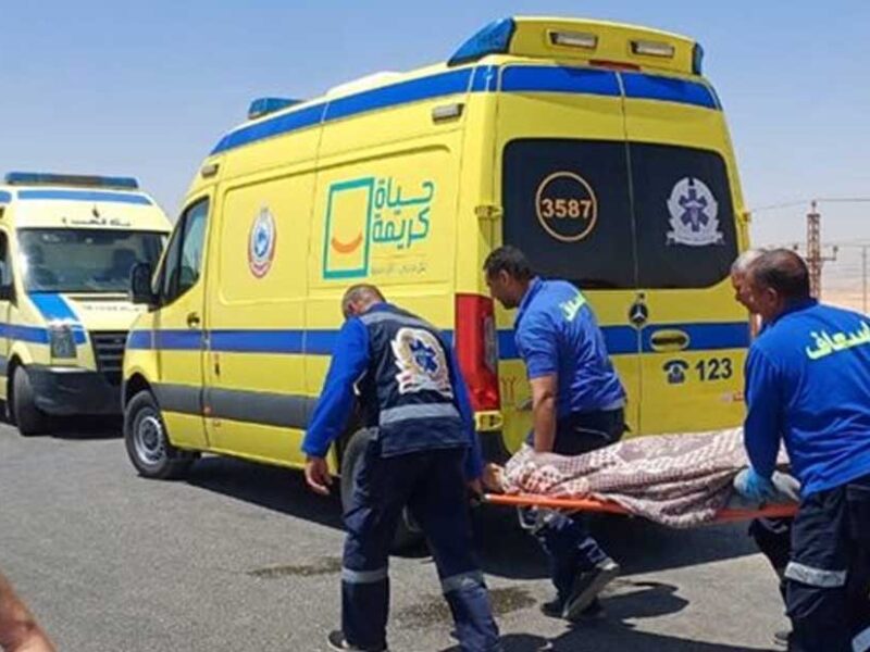 إصابة 6 أشخاص في حادث تصادم على طريق “بلبيس – العاشر من رمضان”