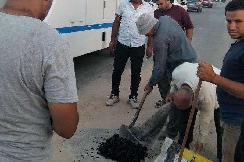 محافظ الشرقية يأمر بإصلاح فتحة أعلى كوبري المشروع بطريق «الزقازيق – بردين»