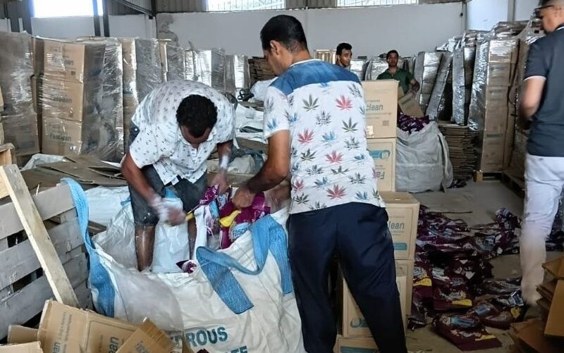 ضبط 165 طنًا من منظفات غير صالحة للاستخدام في بلبيس