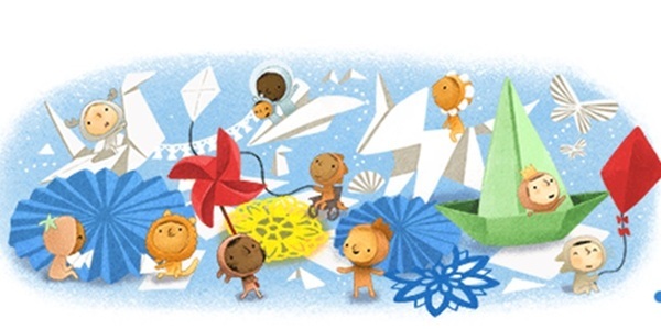 جوجل يحتفل بيوم الطفل العالمى children’s Day…..بتغيير واجهته الرئيسية بصورة كارتونية