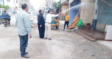 تعقيم شوارع قرى بفاقوس بالشرقية لمواجهة فيروس كورونا