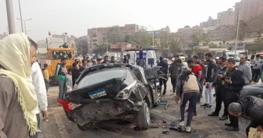 مصرع شخصين وإصابة 4 آخرين فى حادث تصادم بطريق عزبة حنا – أبو حماد
