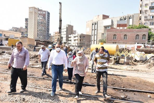 محافظ الشرقية يتابع أعمال انشاء نفق عرابي بمدينة الزقازيق