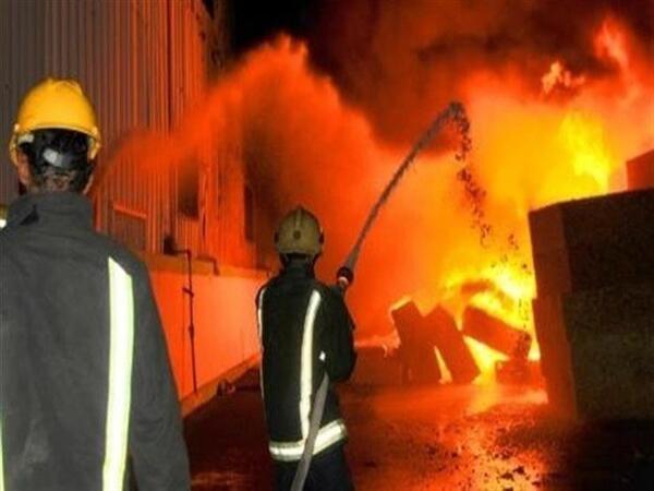 حريق هائل بمصنع لتدوير القمامة بمدينة بلبيس