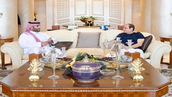 بالصور.. لقاء الرئيس السيسي وولي عهد السعودية