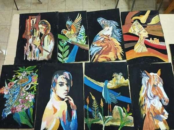 شباب ورياضة الشرقية تنظم ورشة عمل بعنوان ( الرسم علي القطيفة) بمركز شباب المسلمية