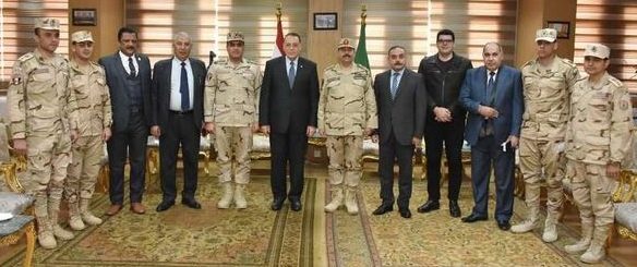 محافظ الشرقية يستقبل مساعد قائد الجيش الثاني الميداني وقائد الفرقة السادسة المدرعة