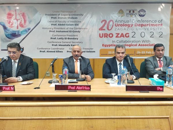 نائب ئيس جامعة الزقازيق لشئون التعليم والطلاب يفتتح فعاليات المؤتمر العشرين لقسم المسالك البولية