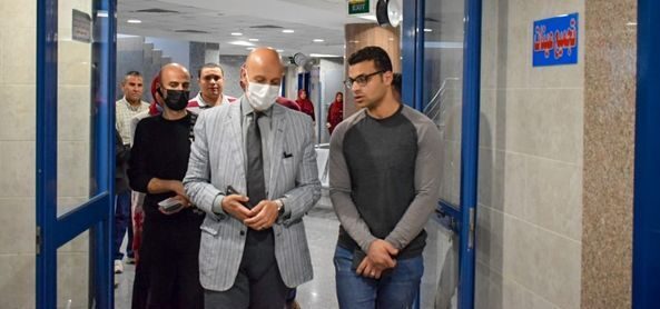 وكيل وزارة الصحة بالشرقية يتفقد مستشفي الكبد والجهاز الهضمي بههيا