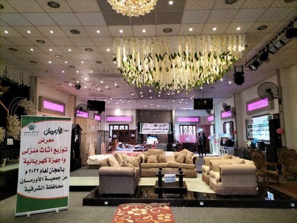 جمعية الأورمان تُنظم معرض للأثاث المنزلي والأجهزة الكهربائية بالمجان للأسر الأولى بالرعاية بقرى مركز أولاد صقر