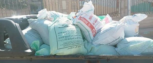ضبط 76 طن و500 كيلو أرز شعير بغرض الإتجار بهم بالسوق السوداء بنطاق مركز ابو كبير