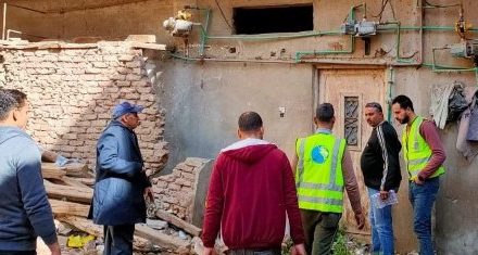 رفع وصلات المياه المخالفة وتغيير العدادات المعطلة بالابراهيمية