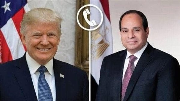 الرئيسان السيسي وترامب يبحثان جهود الوساطة لاستعادة الهدوء للمنطقة