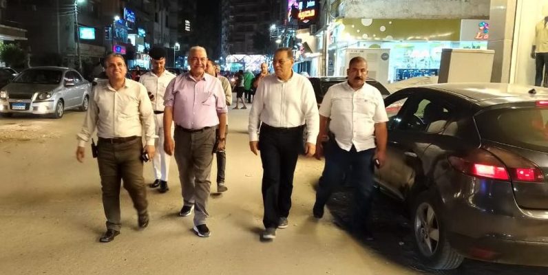 محافظ الشرقية يتفقد اعمال التطوير والتجميل الجارية بشوارع مدينة الزقازيق