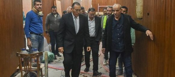 محافظ الشرقية يتفقد أعمال إنشاء مركز الشبكة الوطنية الموحدة للطوارئ والسلامة العامة