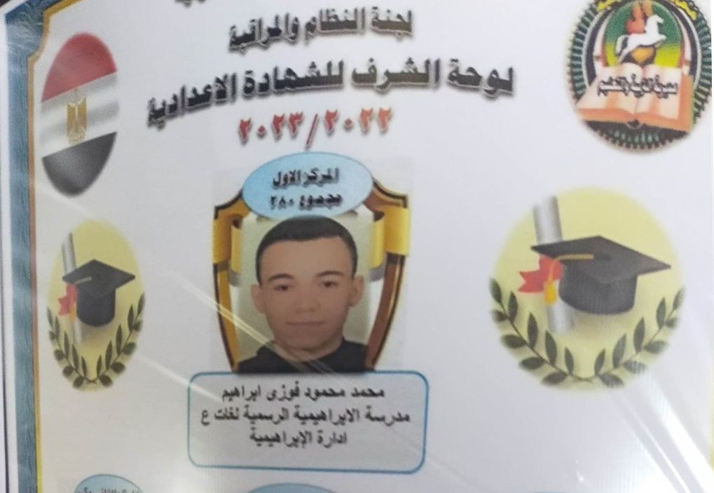 الشرقية نيوز تنشر أسماء أوائل الشهادة الإعدادية في محافظة الشرقية