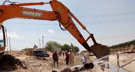إزالة 9 حالات تعدي بمساحة 807 متر مباني وحالة تعدي بمساحة 9 قيراط بالشرقية