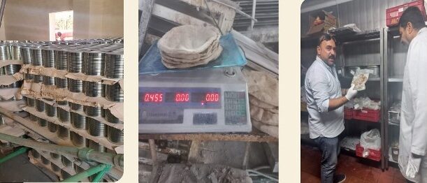 ضبط 6 طن زيتون أسود و 110 كيلو لحوم مجهولة المصدر بالعاشر من رمضان