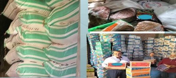ضبط 6 طن مواد غذائية و 3000 كيس مقرمشات مجهولي المصدر بمركز الزقازيق
