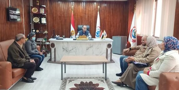 وكيل وزارة الصحة بالشرقية يستقبل وفد من جامعة الابتكار الخاصة بالعاشر من رمضان