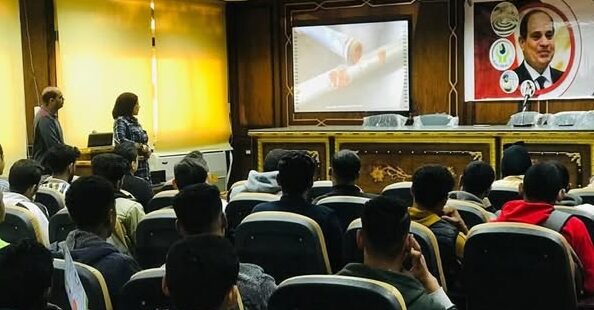 مياه الشرقية بالتعاون مع جامعة الأزهر تنفذ ندوة لطلاب كلية اللغة العربية بنين بالزقازيق