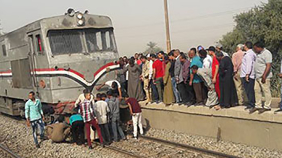 مصرع شخص من ذوي الاحتياجات الخاصة في حادث قطار بدائرة مركز شرطة الزقازيق