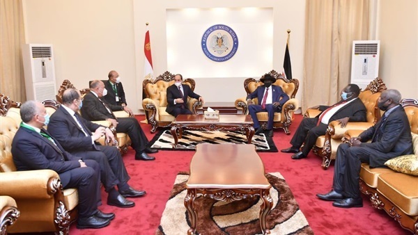السيسي يلتقي النائب الأول لرئيس جمهورية جنوب السودان