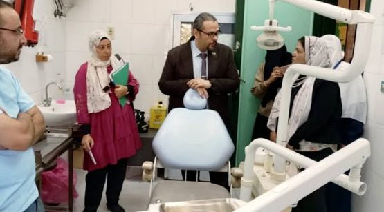 وكيل صحة الشرقية يتفقد حملة «مشوار الألف الذهبية.. يبدأ بخطوة» بوحدة ببني شبل بالقنايات