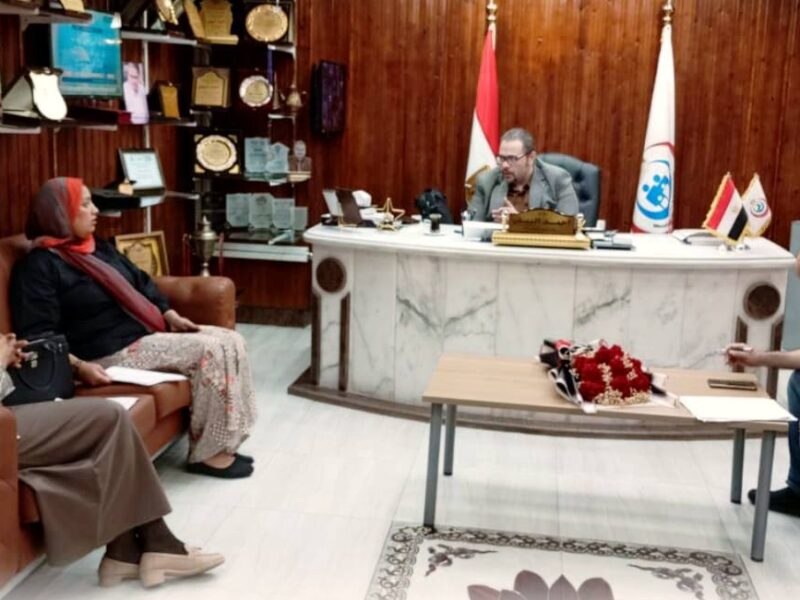 وكيل وزارة الصحة بالشرقية يناقش خطة التعاون مع جامعة الابتكار الخاصة بالعاشر من رمضان