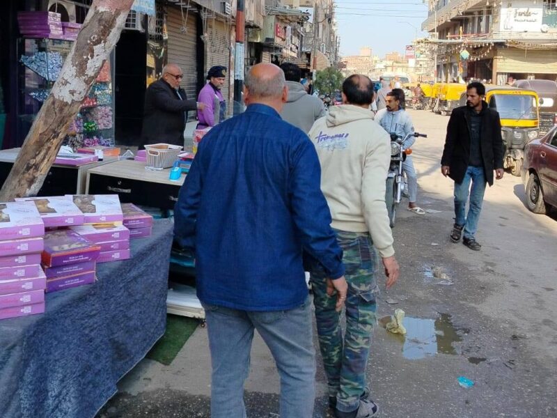 حملة مكبرة لرفع الإشغالات وإعادة الانضباط بشوارع مدينة بلبيس