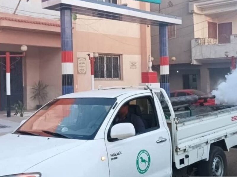 تكثيف حملات رش الناموس والحشرات الطائرة بنطاق مراكز ومدن الشرقية لمواجهة انتشارها خلال فصل الصيف