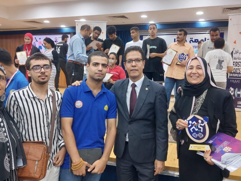 جامعة الزقازيق تحصد ميداليات ذهبية “بالمهرجان الرياضي الأول لذوى الإعاقة بجامعة بنها”