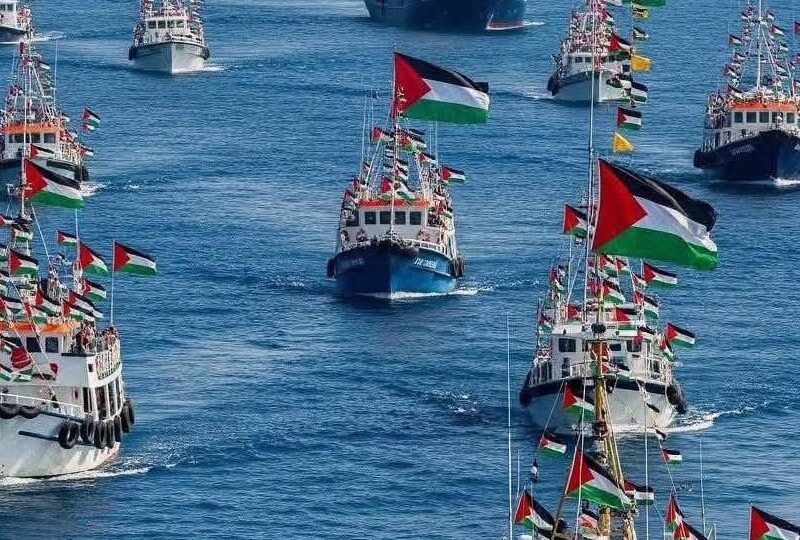 أسطول الصمود: 10 سفن لا تزال تبحر نحو غزة وعلى بعد 40 ميلا بحريا