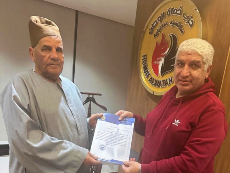 حماة الوطن بالشرقية: علام مدير الشئون القانونية بمديرية الزراعة سابقاً أميناً لأمانة مركز الزقازيق