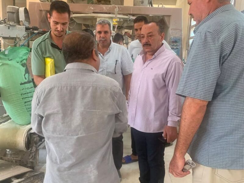 الرقابة التموينية بالشرقية تشن حملة تموينية على المطاحن لشكاوى أصحاب المخابز من الدقيق