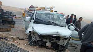 إصابة 3 أشخاص إثر حادث تصادم سيارة ربع نقل وأتوبيس على طريق مصر – الإسماعيلية