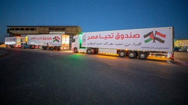 الرئاسة: مصر تقدم أضخم قافلة مساعدات لقطاع غزة