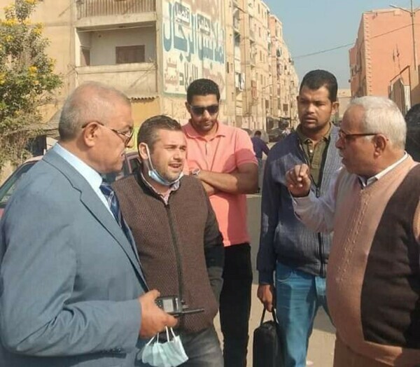 رئيس مدينة بلبيس يستقبل مسئولى الطرق والكباري لمعاينة نفق عبد المنعم رياض