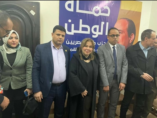 د.جيهان عسكر أمين عام حماة الوطن بالشرقية تفتتح أمانة مدينة منيا القمح
