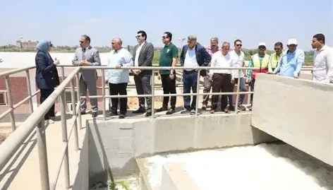 محافظ الشرقية يتفقد محطة معالجة صرف صحي الزنكلون بمركز الزقازيق بطاقة ١٥ ألف م٣ / يوم