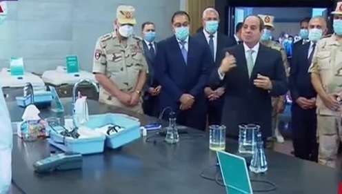 الرئيس السيسي يوجه بأرشفة عينات من المياه المعالجة في محطة بحر البقر